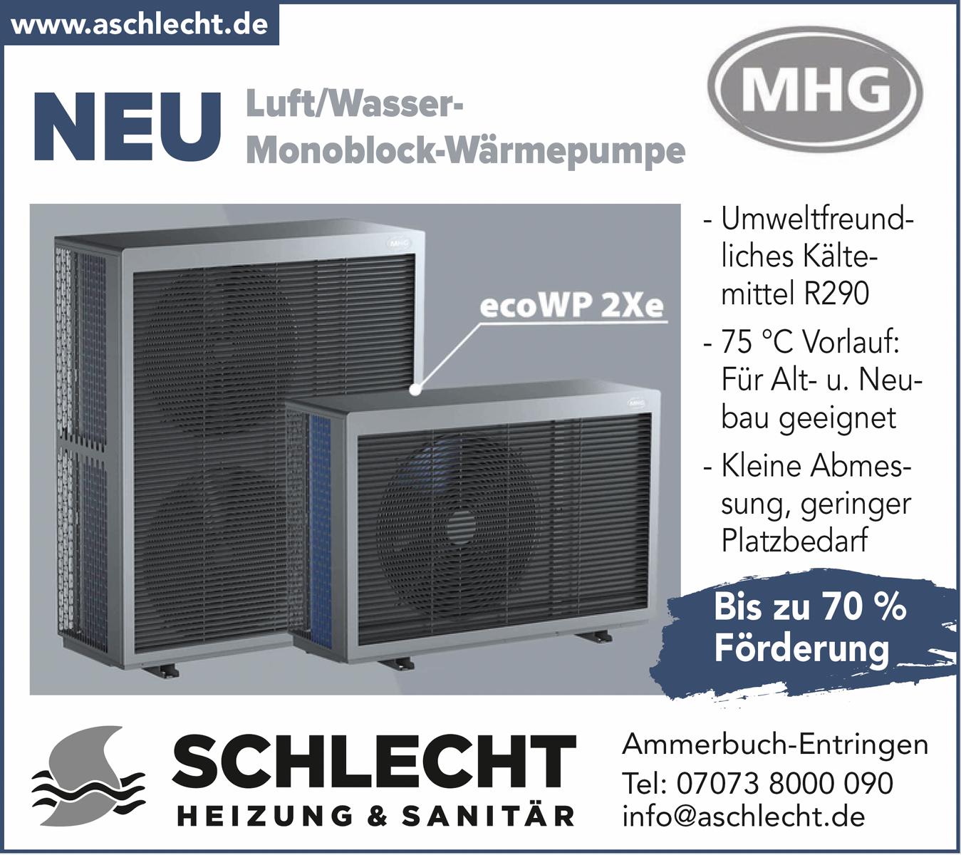 Monoblock-Wärmepumpe
